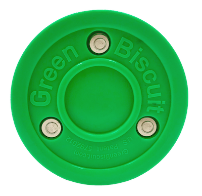 GREEN BISCUIT STREET HOCKEY PUCK