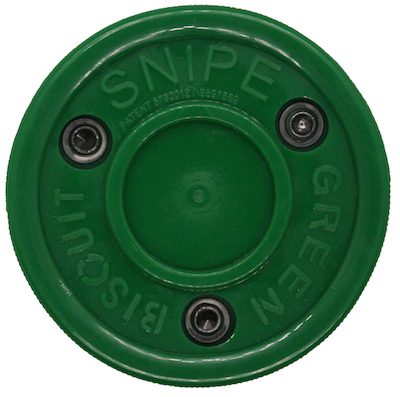 GREEN BISCUIT SNIPE STREET HOCKEY PUCK