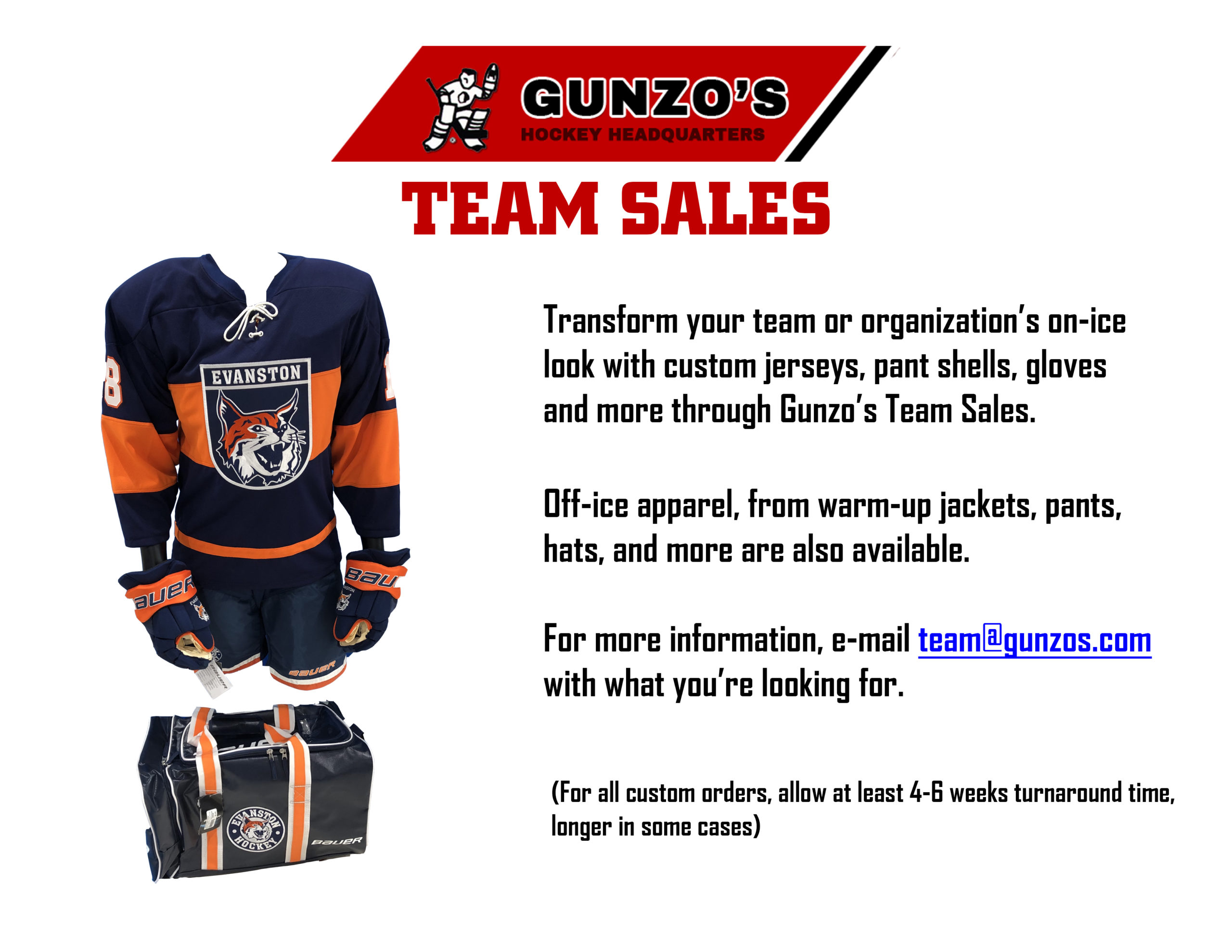 Custom Hockey Jerseys - Hockey Services